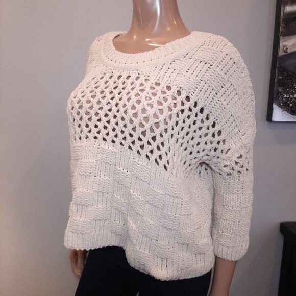 Anthropologie Cream Knit Sweater - Picture 4 of 10